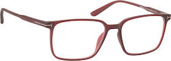 Oramont Pl Lesebrille +3.50 in Rot Farbe 1152