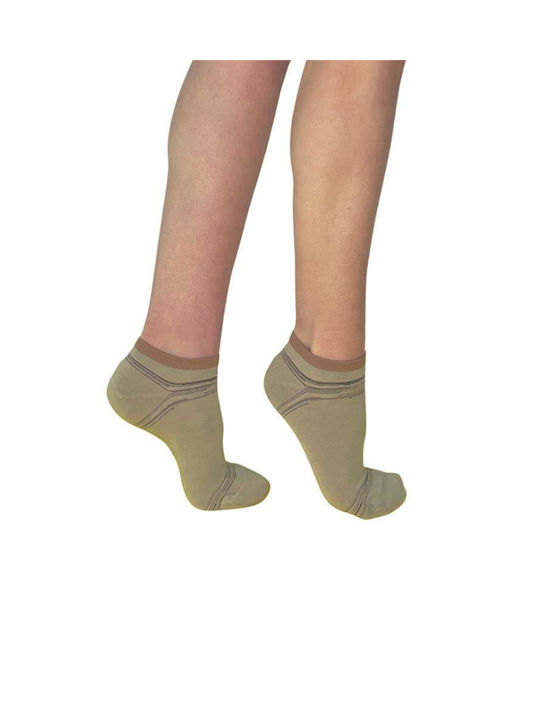 Inizio Women's Socks Beige/Brown