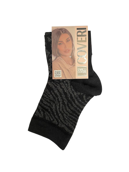 Enrico Coveri Women's Socks Black.