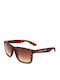 LondonBe Unisex Sunglasses with Brown Tartaruga Plastic Frame and Brown Lens LB79928511117