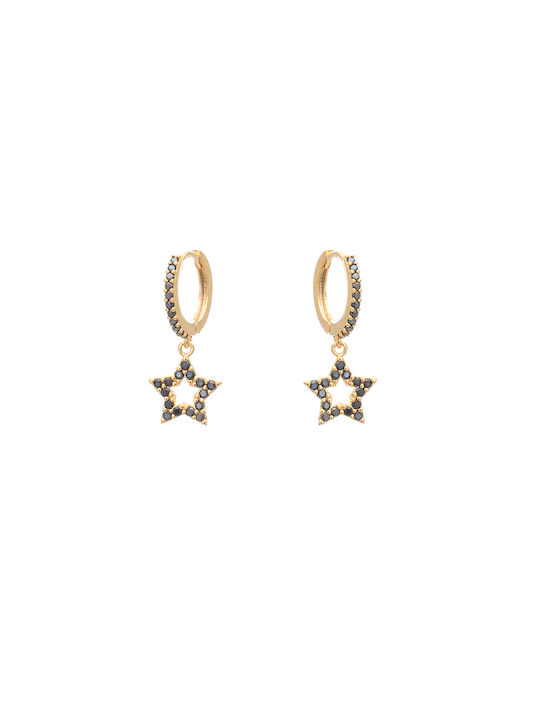 LifeLikes Star" Earrings Pendants Gold Plated