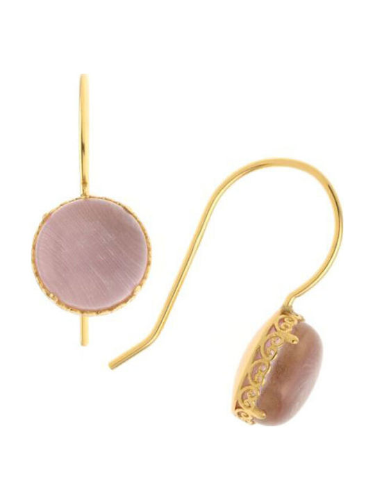 Arteon Earrings made of Silver Gold Plated with Stones