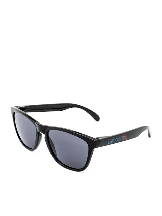 LondonBe Unisex Sonnenbrille mit Schwarz Kunststoff Gestell und Gray Linse LB79928511122