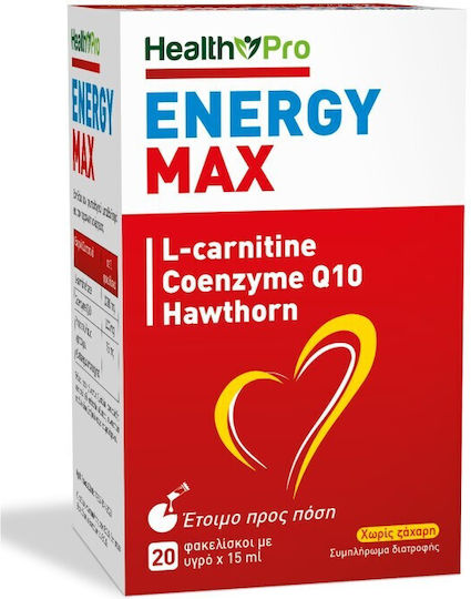 Health Pro Energy Max 1000mg Besonderes Nahrungsergänzungsmittel 20 Umschläge