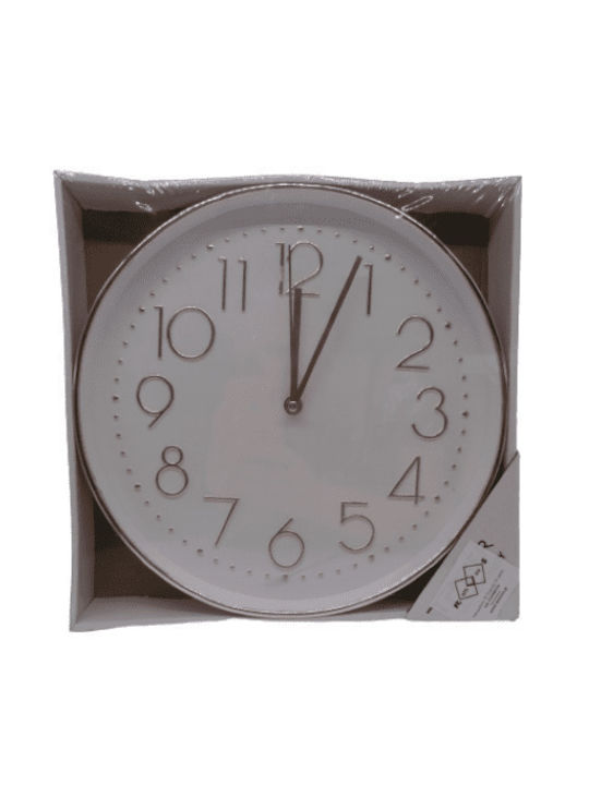 Tpster Wall Clock Plastic White