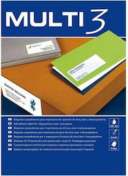 Multi 3 Self-Adhesive Rectangular A4 Labels 70x42.4mm