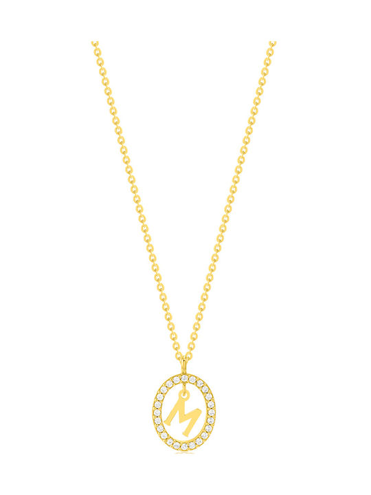 Kloxx Halskette Monogramm aus Vergoldet Silber