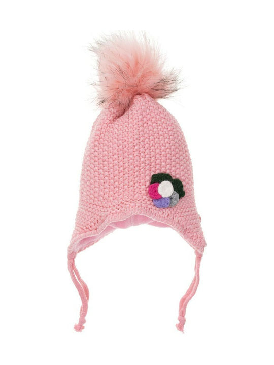 Kitti Kids Beanie Knitted Pink for Newborn