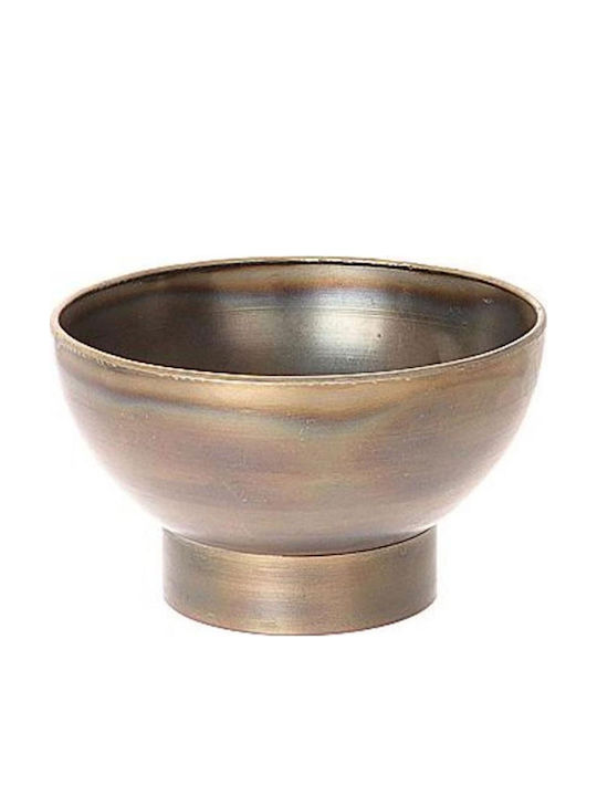 Atmosphera Dekorative Schüssel Metall Braun 25x14.5cm 1Stück