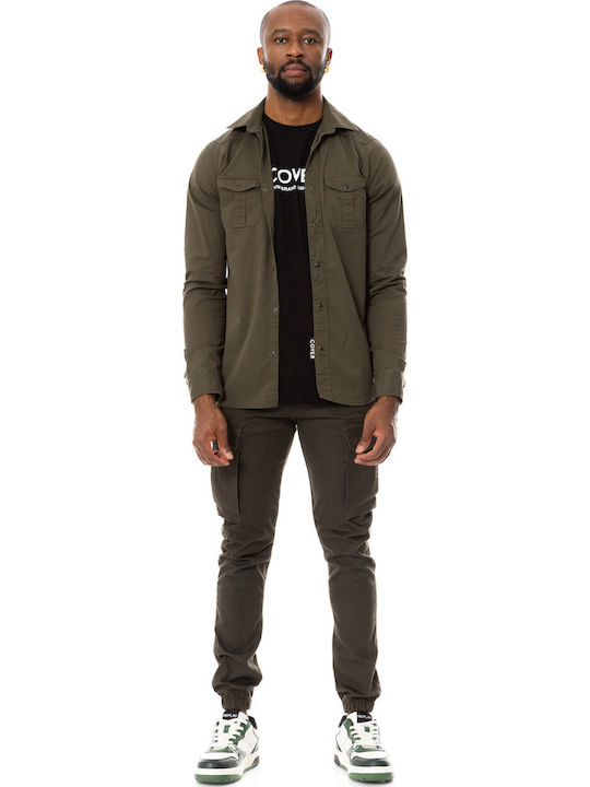 Cover Men's Cargo Elastic Khaki Trousers