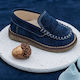 Ever Kid Blue Baptism Moccasins X8M