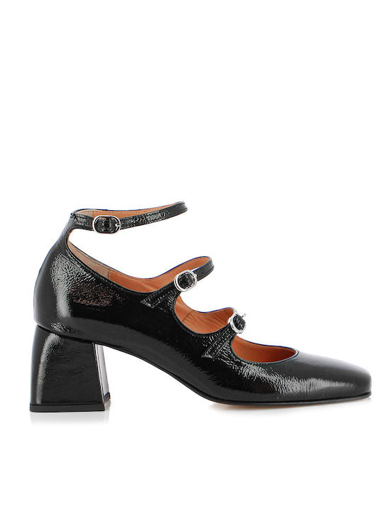 Fratelli Petridi Leather Black Medium Heels