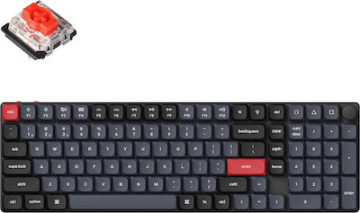 Keychron K17 Pro QMK/VIA Wireless Gaming Tastatură Mecanică cu Gateron roșu comutatoare și iluminare RGB (Engleză US) Red K17P-H1