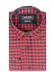 Long-sleeved Shirt Checked Bordeaux
