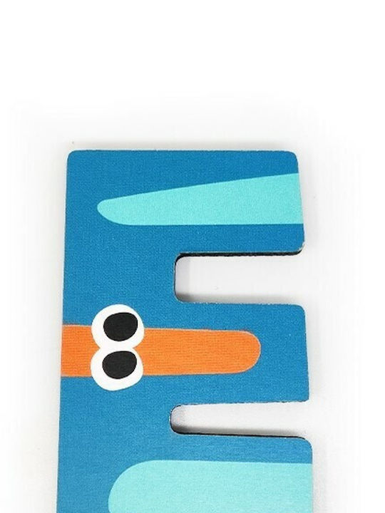 Svoora Decorative Letter Green Wood E 4.5x0.6x7cm