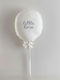 Bubbles Lover Kinder Dekoratives Hängendes Ballon Weiß aus Stoff 35x50cm