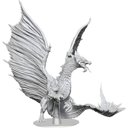 WizKids Dungeons & Dragons Figură Nevopsită Dragon Adult Din Alamă