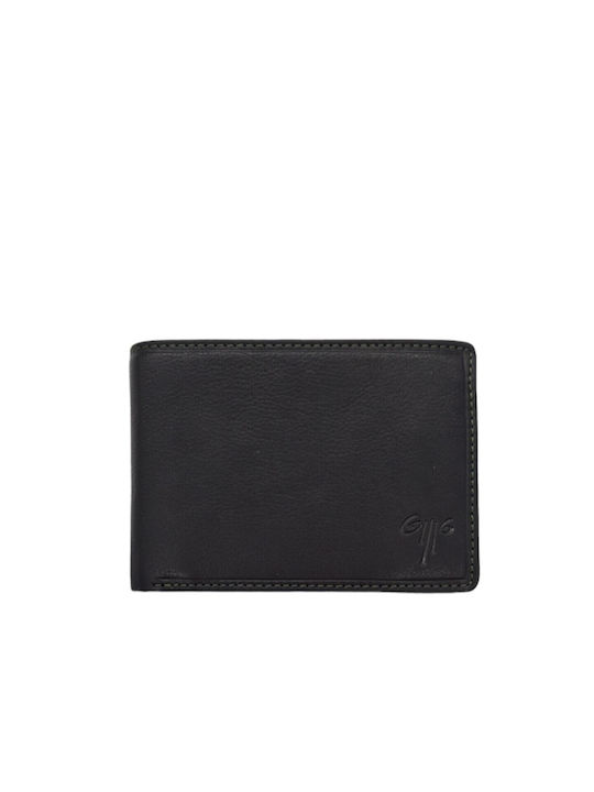 Kion Men's Leather Wallet Black/Green