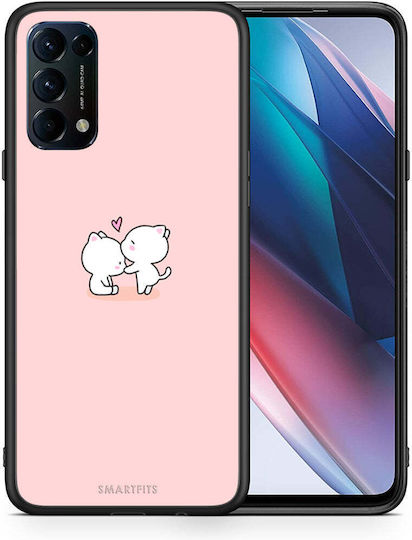 Smartfits Valentine Love Umschlag Rückseite Rosa (Oppo Find X3 Lite)