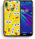Smartfits Popart Sponge Back Cover Κίτρινο (Huawei Y6 2019)