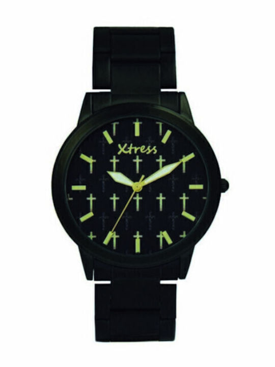 Xtress Damen Uhr mit Schwarz Metallarmband
