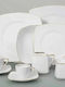 Cryspo Trio Nagoya White Porcelain Dinnerware Set 20pcs