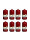 Bolsius Scented Candle Burgundy 8pcs