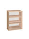 Rune Bookcase Natural Particleboard / Melamine 80x33x110cm