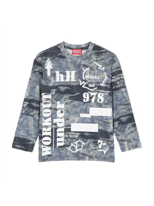 Diesel Kids Blouse Long Sleeve Blue