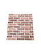 3D Wall Panels Adhesive Brown 77x70cm