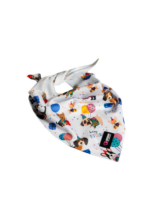 Loveboom Dog Bandana In White Colour