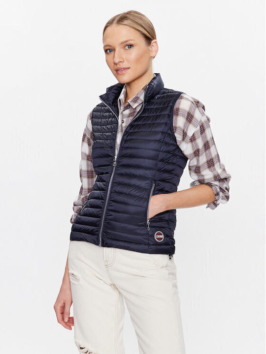 Colmar Kurz Damen Ärmellos Puffer Jacke für Winter Dark blue.