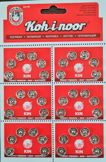 Koh-I-Noor Silver Stud Sewing Supply 36pcs
