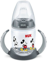 Nuk First Choice Educational Sippy Cup Silicone with Handles Gray for 6m+m+ 150ml