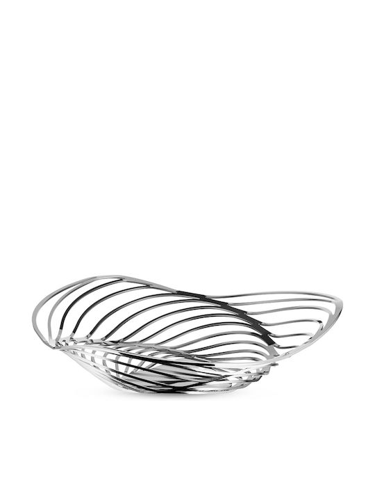 Alessi Плодова кошница Inox Сив 26x26x7бр