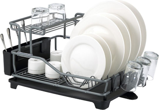 ForHome Отцедник За Мивка От Алуминий Черен 52.9x26.8x26.8см