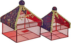 JK Home Decoration Κουτί Πολύχρωμο 2τμχ