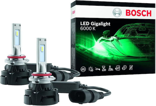 Bosch Lamps Car Original Gigalight HB4-9006 Canbus LED 6000K Cold White 12V 30W 2pcs
