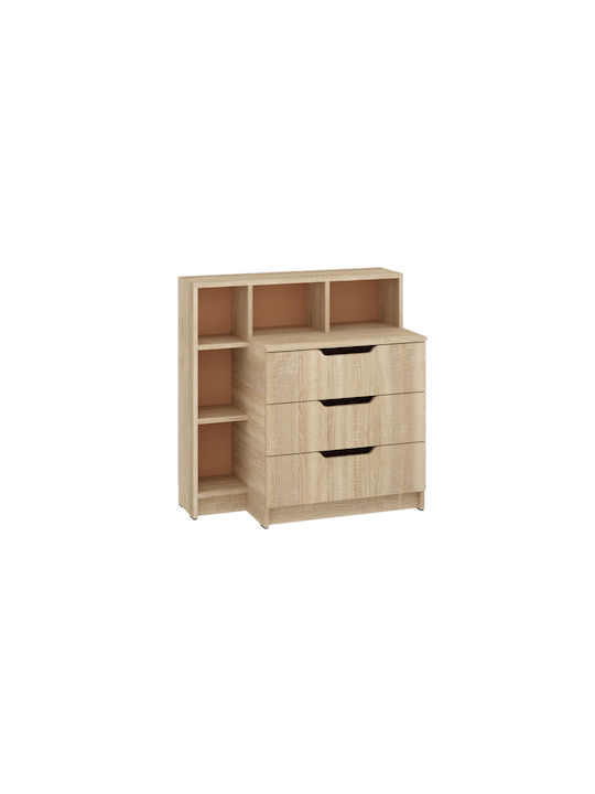 Sideboard Wooden with Drawers Sonoma 80x40x82cm