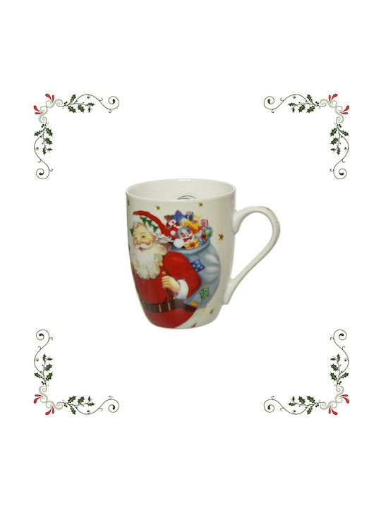 Kaemingk Weihnachts-Becher Porzellan Weihnachts- Becher Porzellan Höhe 12cm. 1Stück