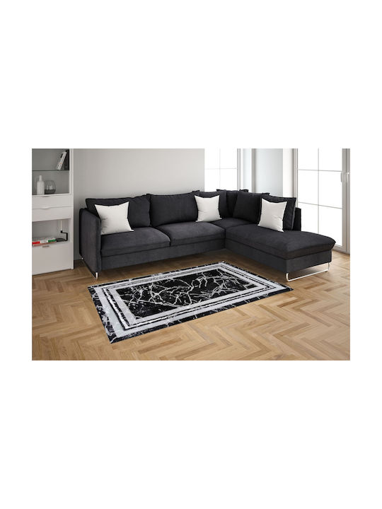 Marmo Carpet Cement Modern Bedroom Rugs Set Cement - Ανθρακί 100-1112-5 3pcs