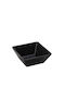 Tria Serving Bowl Round made of Melamine Black with Diameter 18cm