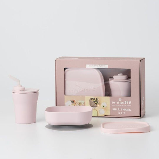 Miniware Комплект Кутии За Храна Розови 3 Бройки