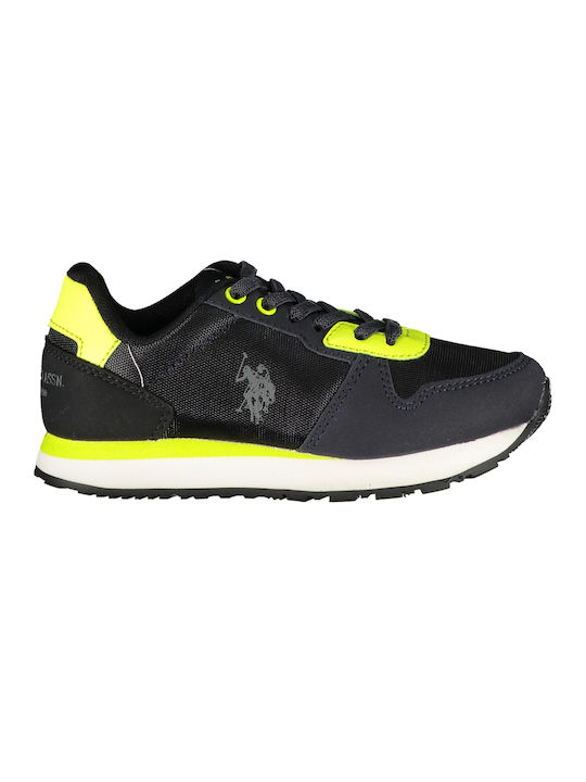 U.S. Polo Assn. Kids Sneakers for Boys with Laces Black