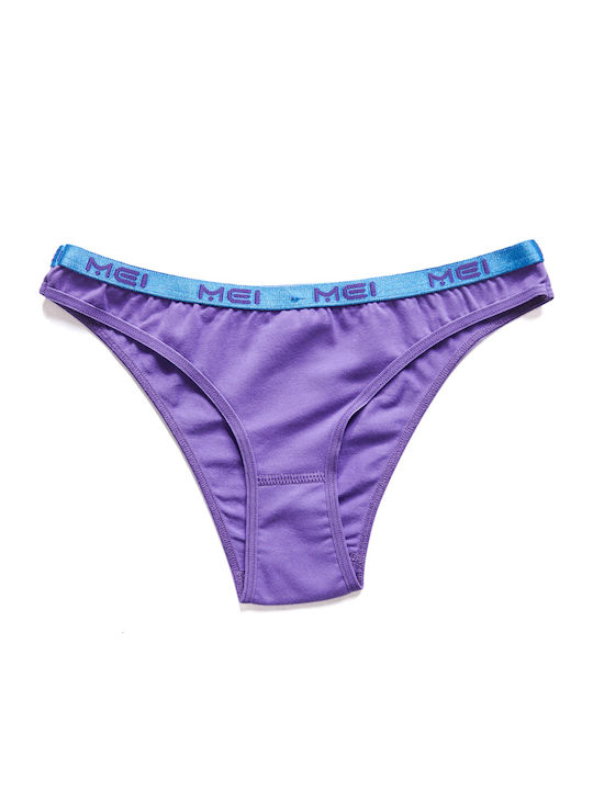 Comfort Βαμβακερό Γυναικείο Slip Μωβ