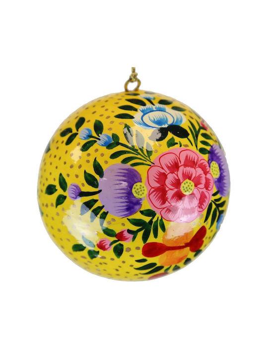 Synchronia Christmas Ball Ornament Yellow