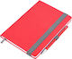 Troika Slimpad Notebook A5 with Pen Holder Red
