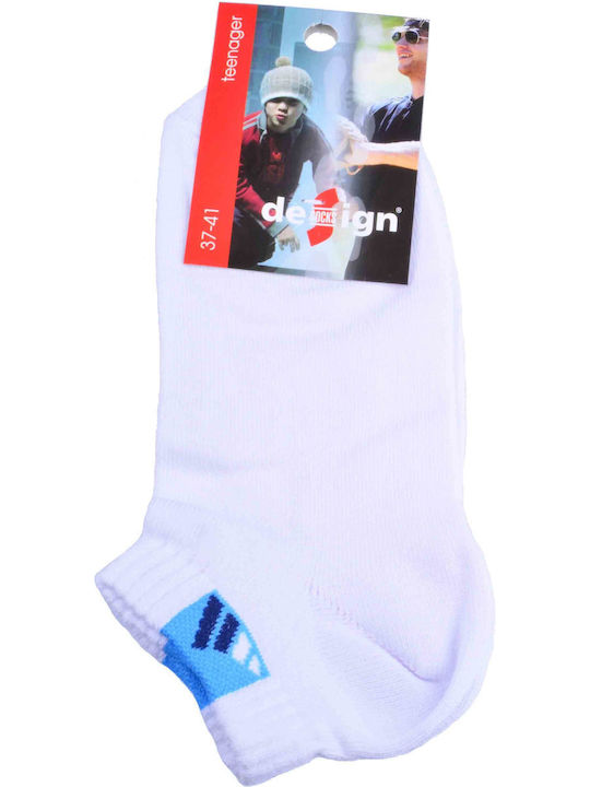 Design Socks Детски Чорапи Ankle Socks White