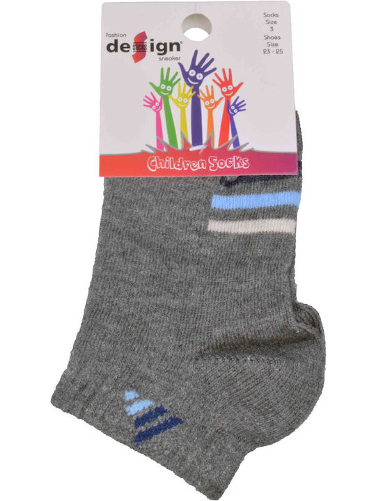 Design Socks Детски Чорапи Ankle Socks Gray