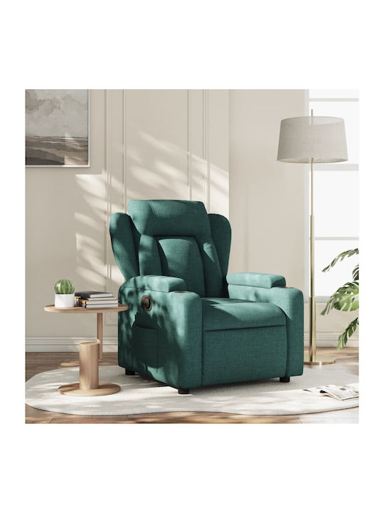 Πολυθρόνα Relax με Υποπόδιο Σκούρο Πράσινο 77x9...
